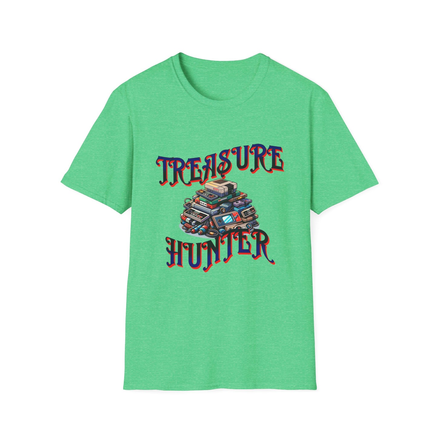 Treasure Hunter Retro Video Game Soft Style T-Shirt Gamer Collector Fun Funny