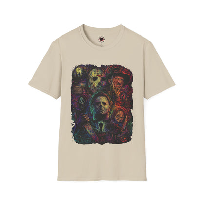 Horror Icons Collage T-Shirt —  Graphic Tee