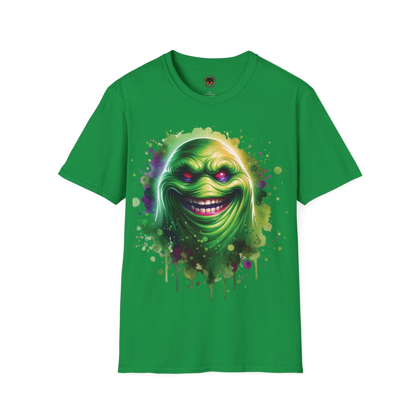 Slimey Ghost Spector Horror Fun Unisex Soft style T Shirt Men Women