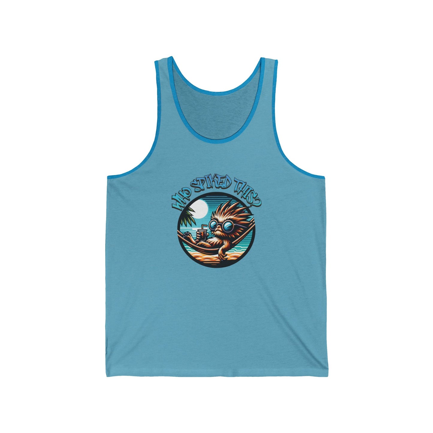 Summerween Who Spiked This? Unisex Jersey Tank Top