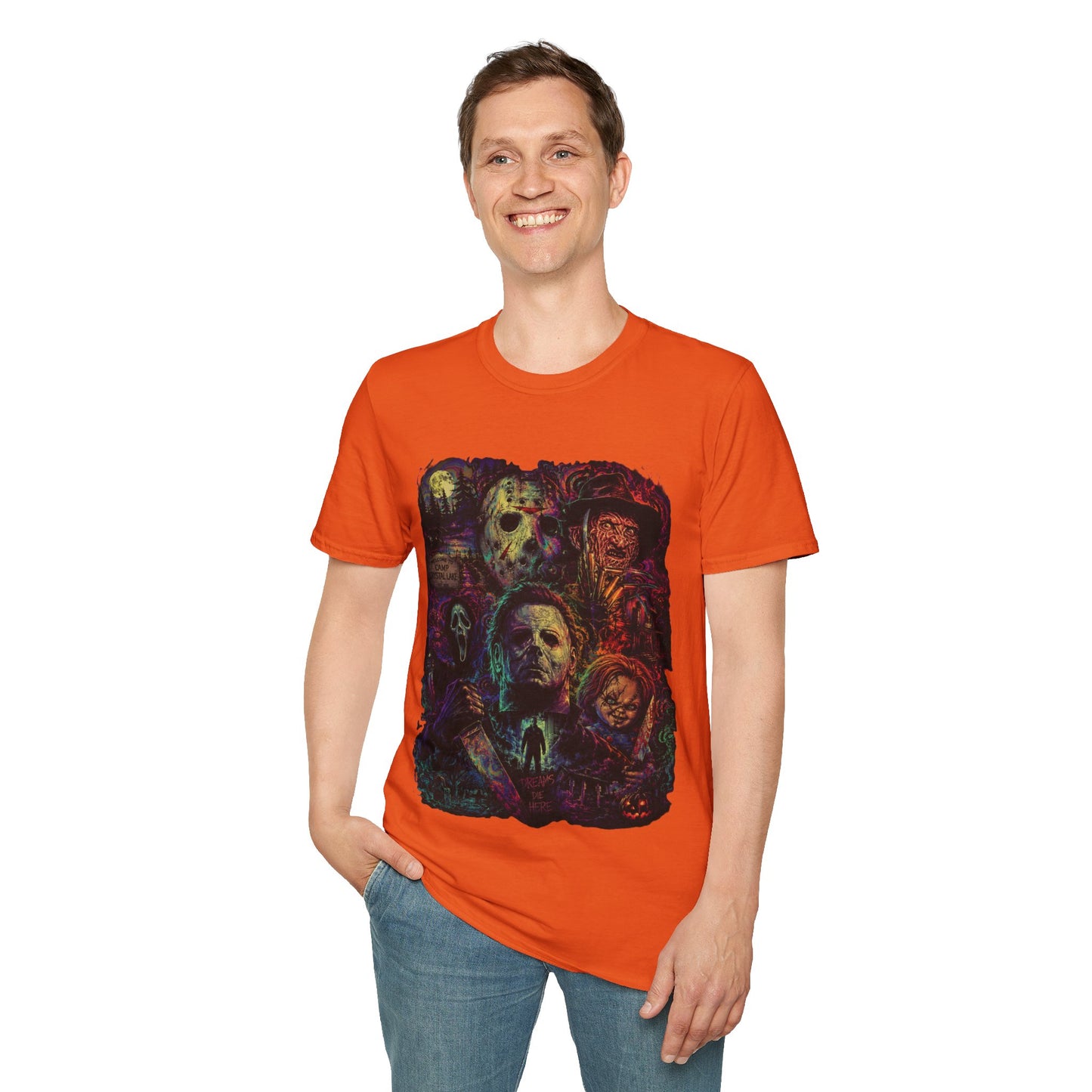 Horror Icons Collage T-Shirt —  Graphic Tee