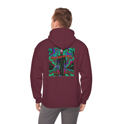 Psychedelic Road Trip Michael Hoodie – "Would Walk 500 Miles" Graphic Pullover