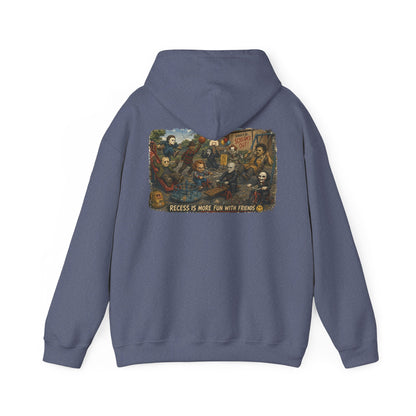 Horror Icons Illustration “Recess Is More Fun With Friends” - Hoodie