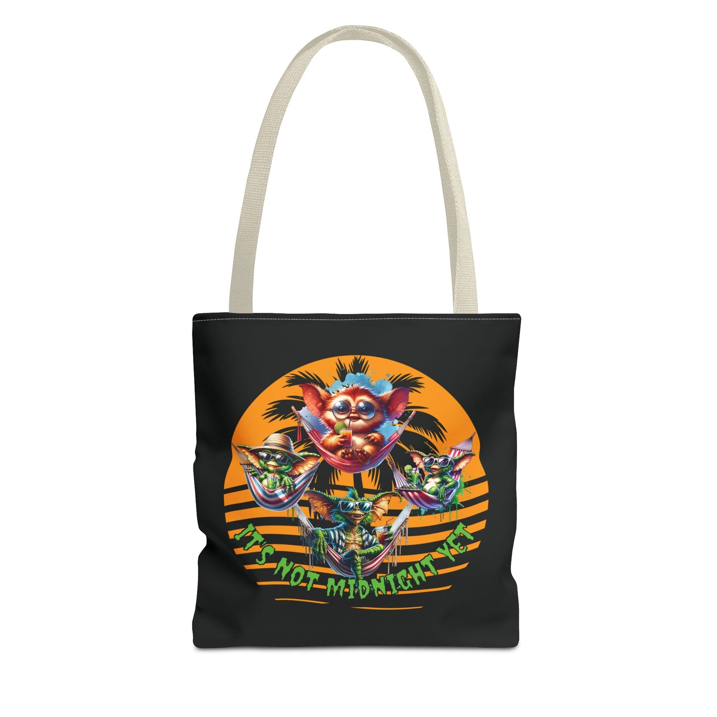 Summerween It's Not Midnight Yet Shoulder Tote Bag (AOP) 3 Sizes