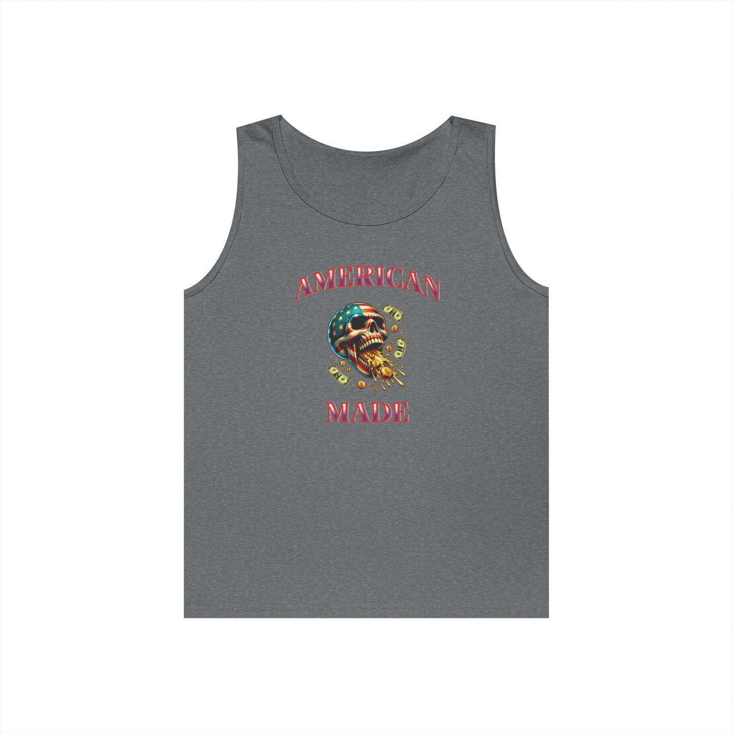 Tank Top - American Made Skull Money Design