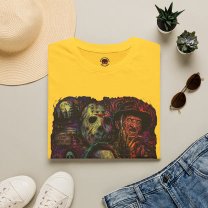 Horror Icons Collage T-Shirt —  Graphic Tee