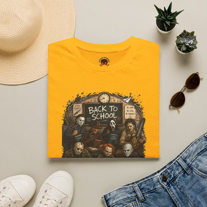 "Back to School" Horror Movie Character Class Portrait - T Shirt