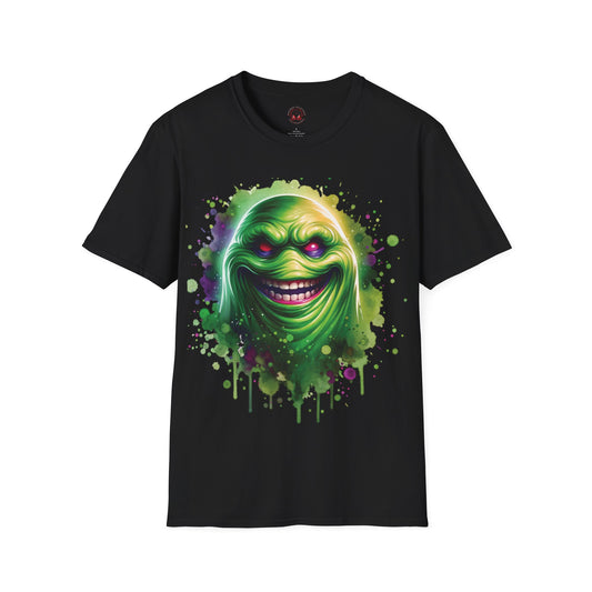 Slimey Ghost Spector Horror Fun Unisex Soft style T Shirt Men Women