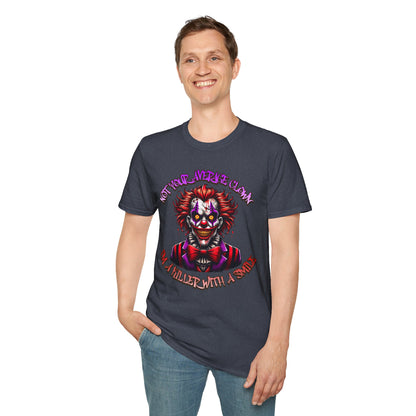 Not Your Average Clown Scary Horror Fun Unisex Soft style T-Shirt