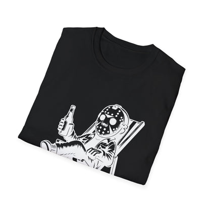 Jason Relaxing Graphic Tee — Funny Horror Movie T-Shirt