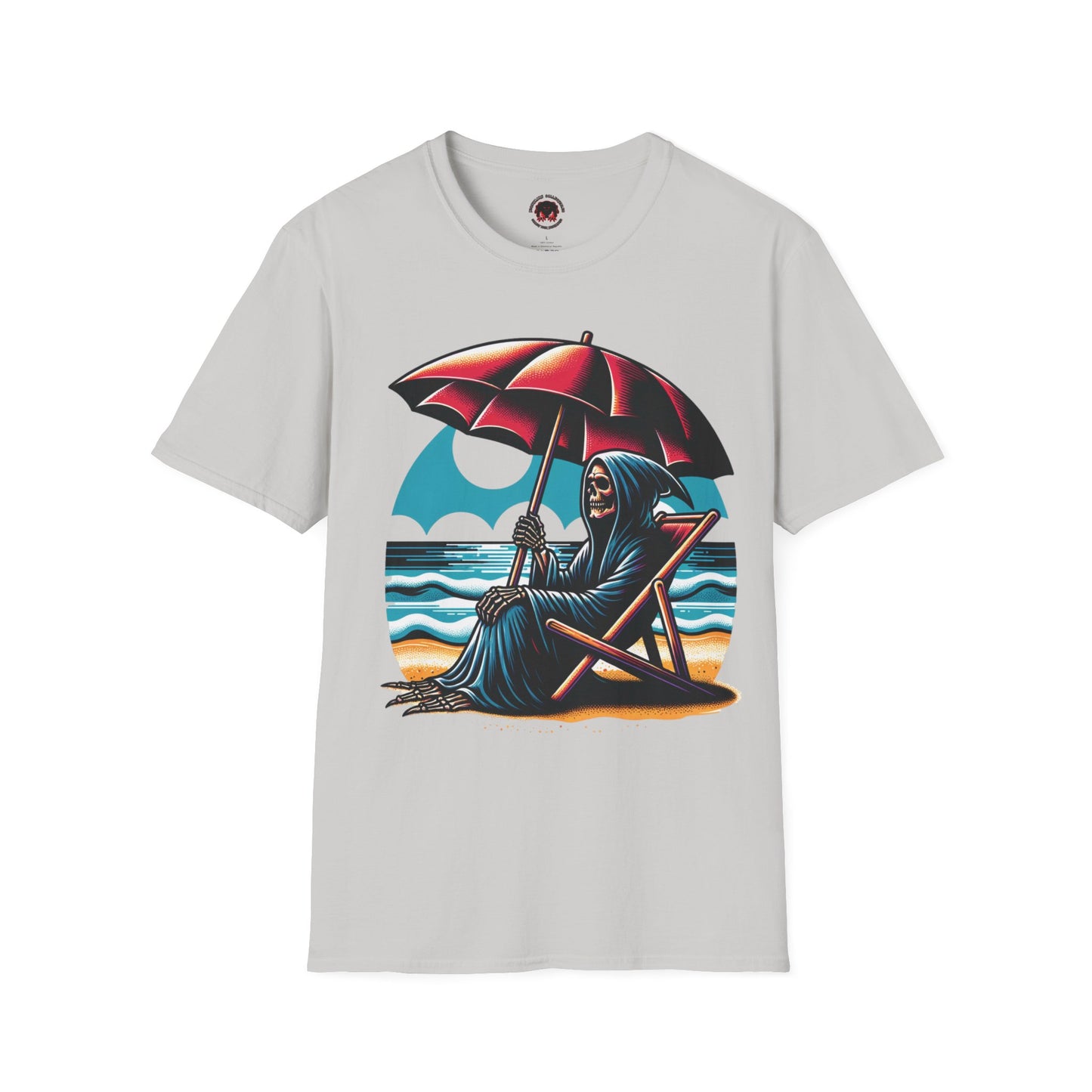 Summerween Grim Reaper Beach Day Unisex Soft style T-Shirt