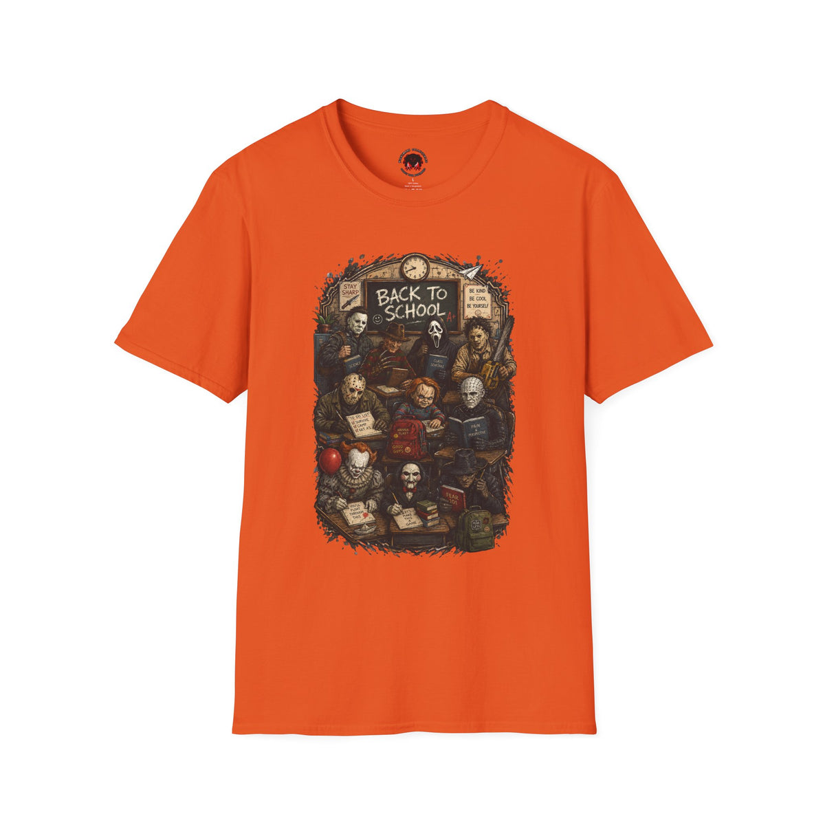 "Back to School" Horror Movie Character Class Portrait - T Shirt