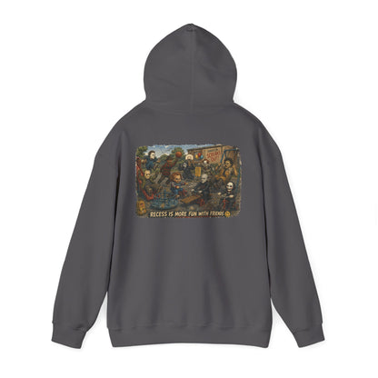 Horror Icons Illustration “Recess Is More Fun With Friends” - Hoodie