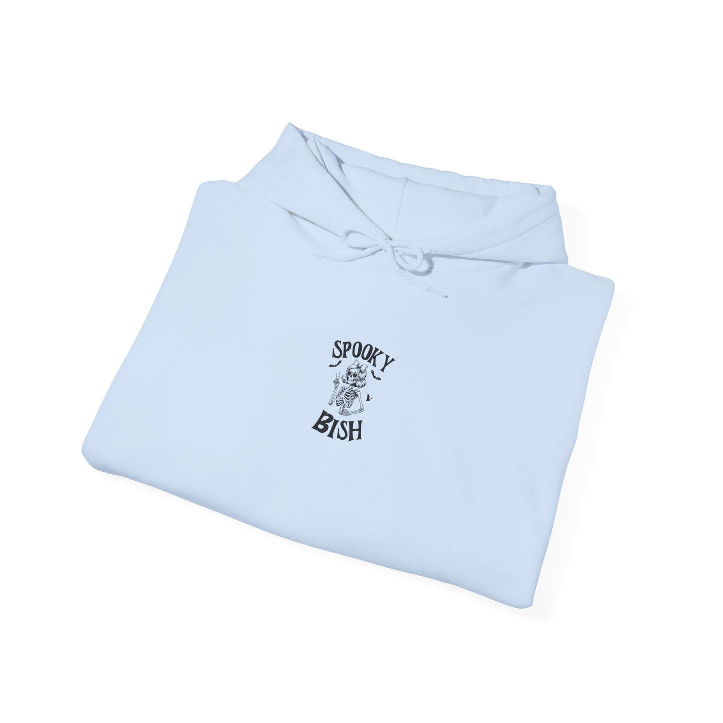 Spooky Bish Hoodie — Cute Skeleton in Sunglasses Design