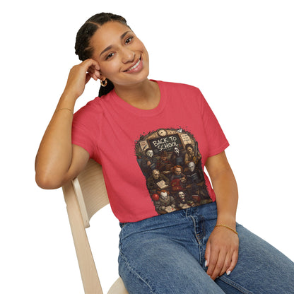 "Back to School" Horror Movie Character Class Portrait - T Shirt