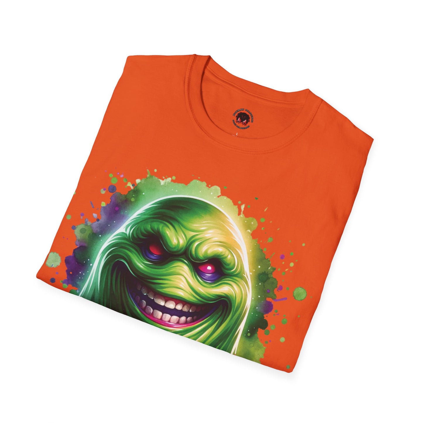 Slimey Ghost Spector Horror Fun Unisex Soft style T Shirt Men Women