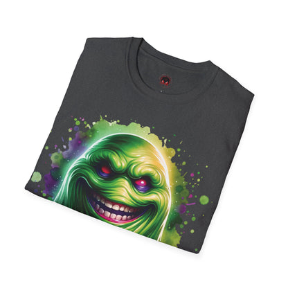 Slimey Ghost Spector Horror Fun Unisex Soft style T Shirt Men Women