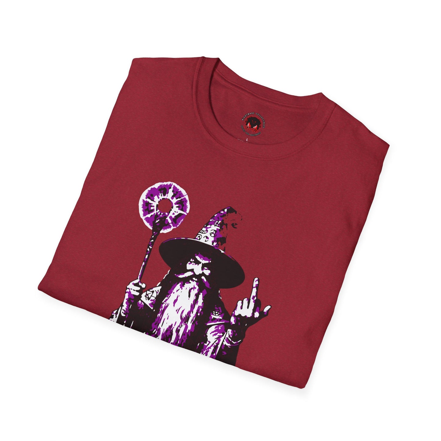 Unisex Soft Style T-Shirt - F*ck Normal Middle Finger Wizard Design
