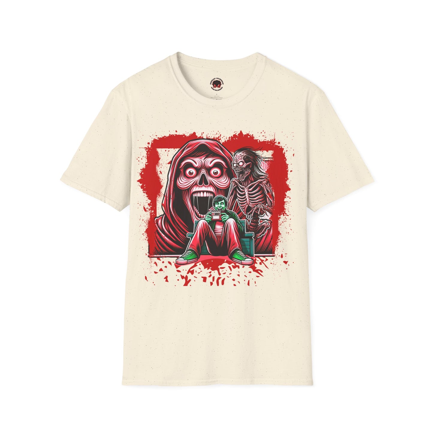 Horror Addict Creepy Skull Bloody Unisex Soft style T-Shirt Mens Womens