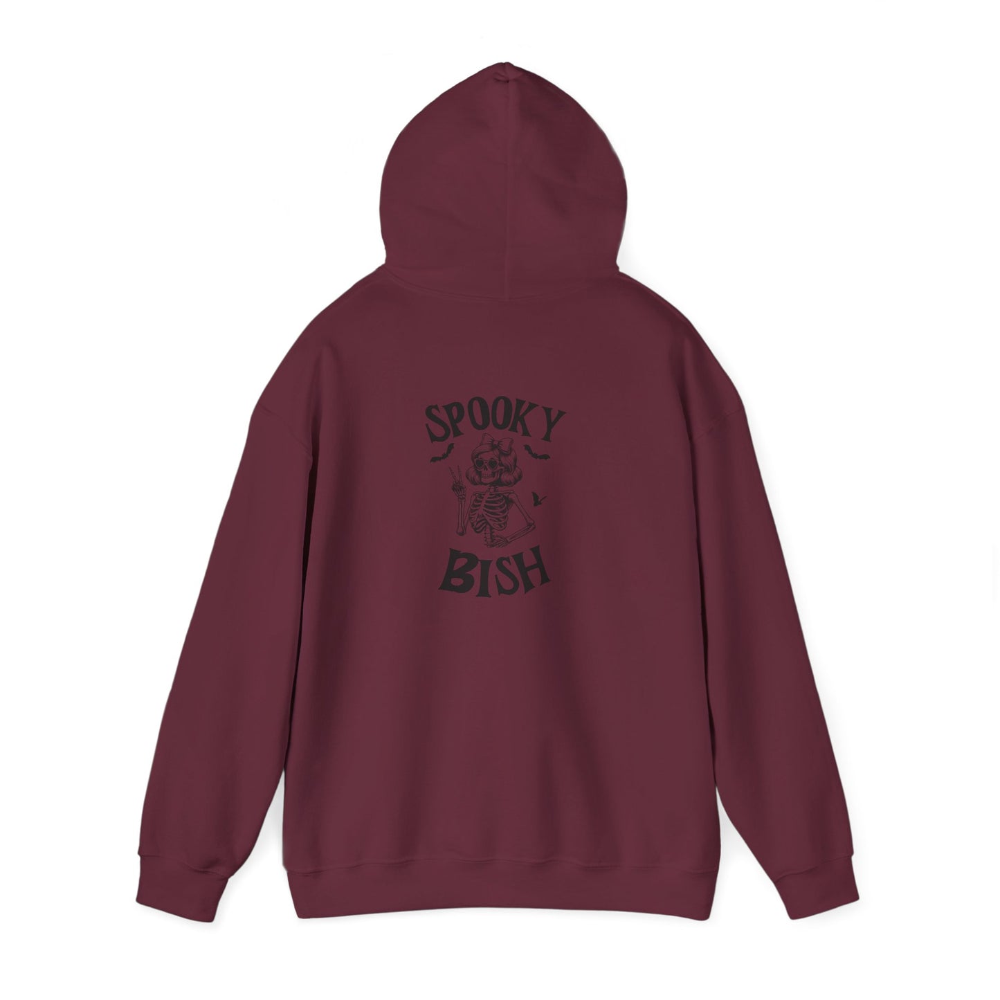 Spooky Bish Hoodie — Cute Skeleton in Sunglasses Design
