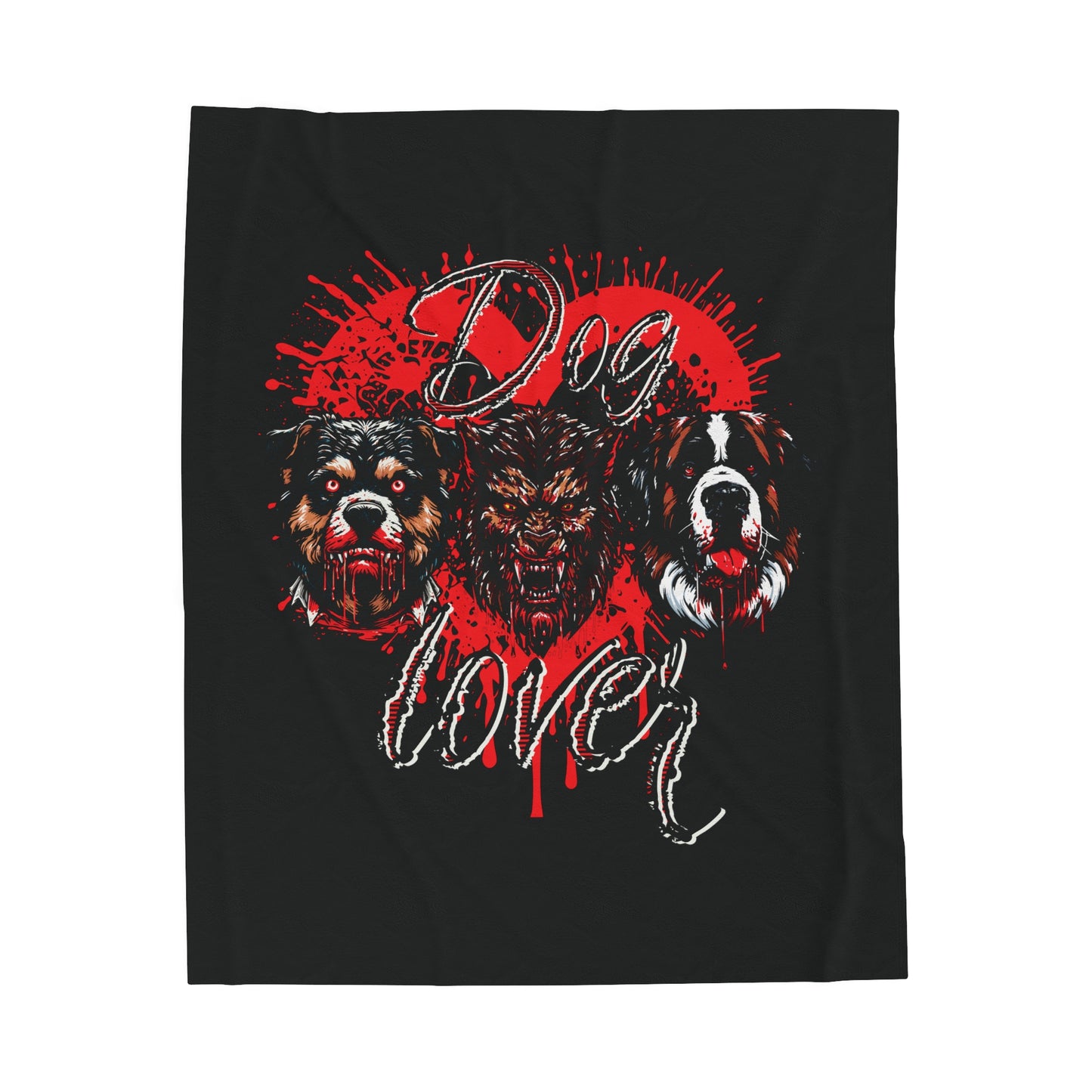 Dog Lover Hounds Of Hell Werewolf Horror Fun Velveteen Plush Blanket