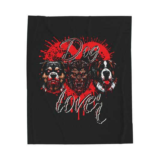 Dog Lover Hounds Of Hell Werewolf Horror Fun Velveteen Plush Blanket