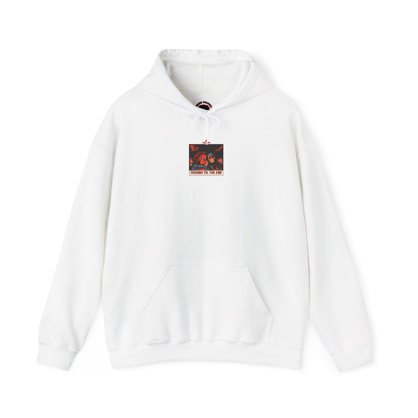Hoodie - Friends Til The End Horror Movie Icon Friends Graphic Hoodie