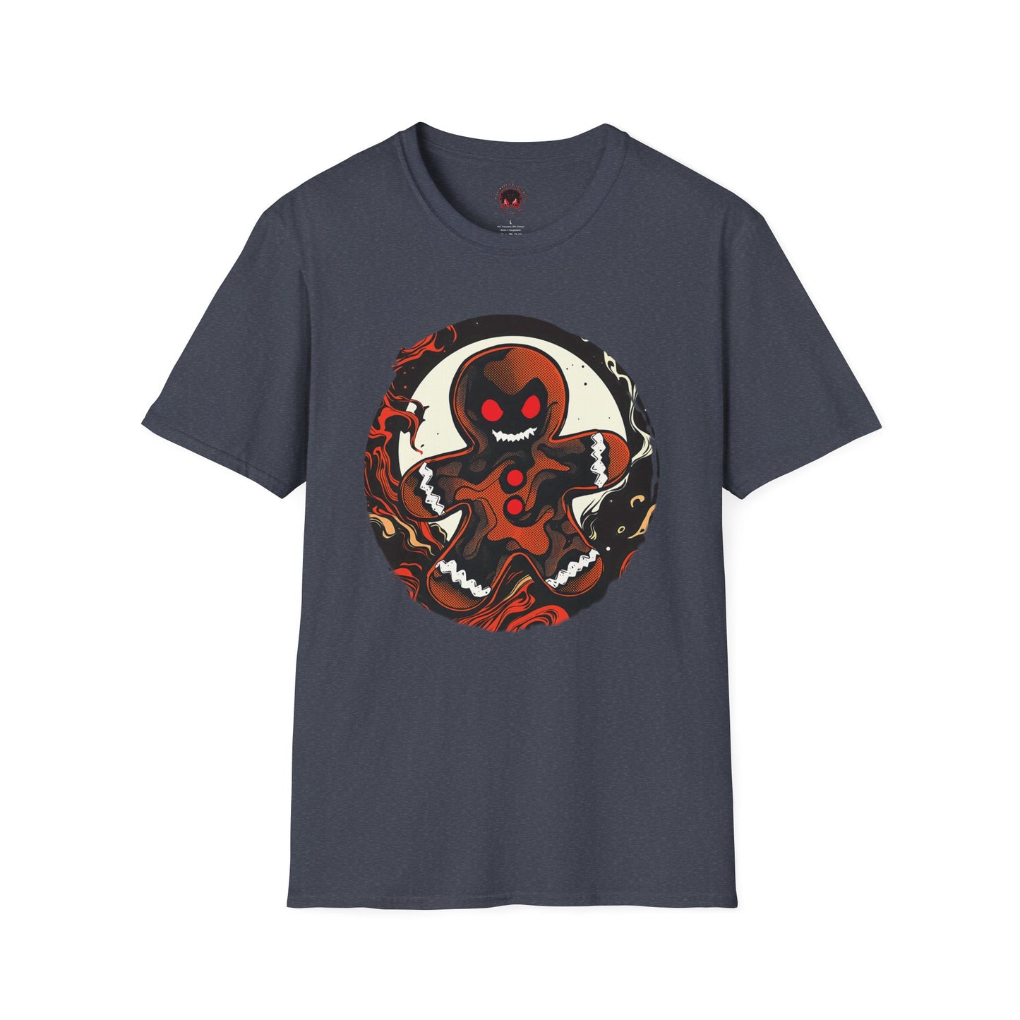 Evil Gingerbread T-Shirt – Spooky Holiday Horror Cookie Design