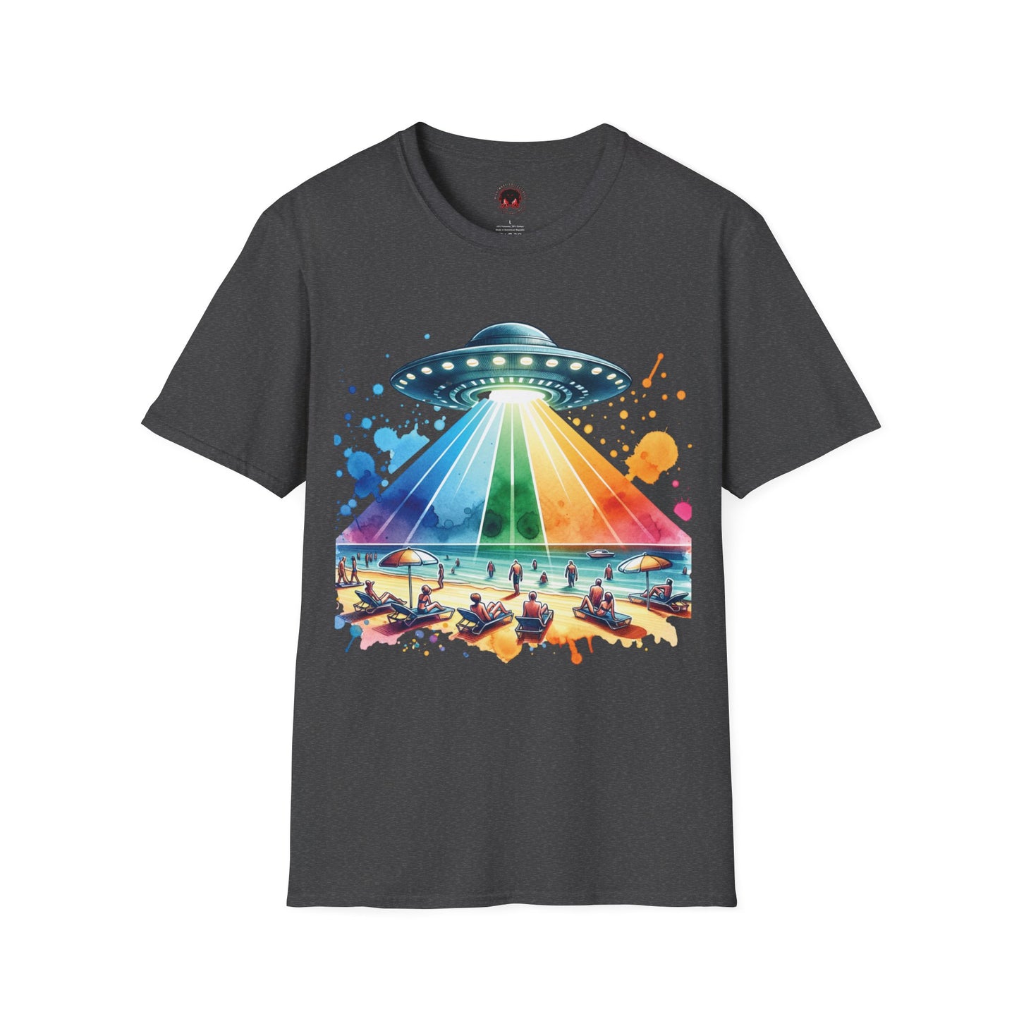 Summerween UFO Beach Day Unisex Soft Style T-Shirt