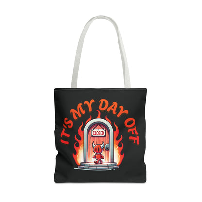 Little Devil It's My Day Off Shoulder Carry Tote Bag (AOP)