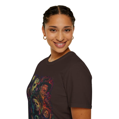 Horror Icons Collage T-Shirt —  Graphic Tee