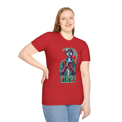 Brain Washing "Obey" Cell Phone Design - Unisex T-Shirt