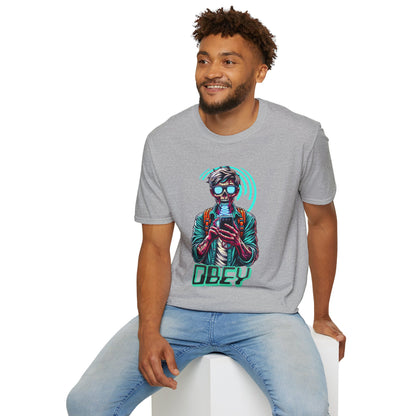 Brain Washing "Obey" Cell Phone Design - Unisex T-Shirt
