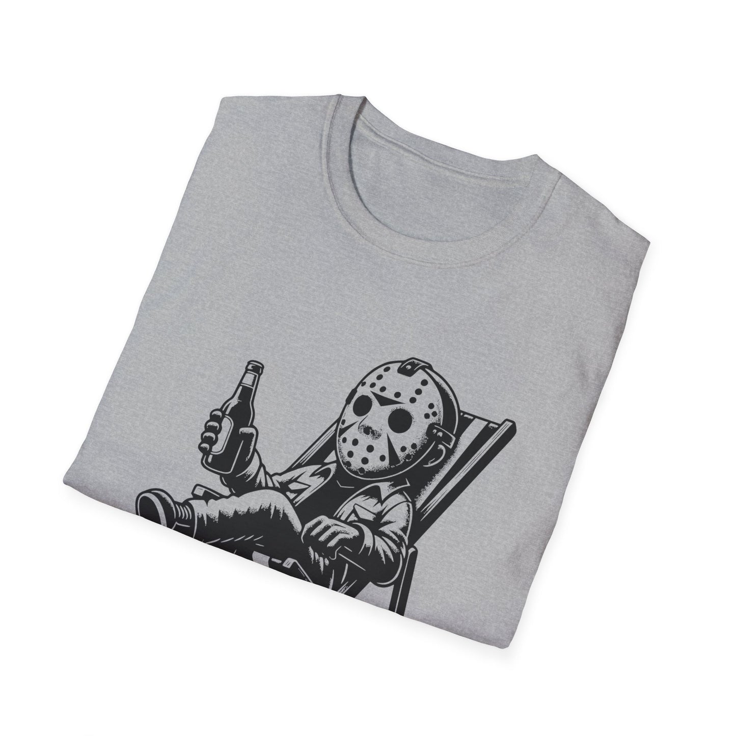 Jason Relaxing Graphic Tee — Funny Horror Movie T-Shirt