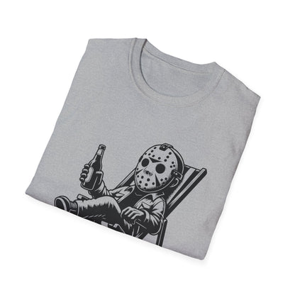 Jason Relaxing Graphic Tee — Funny Horror Movie T-Shirt