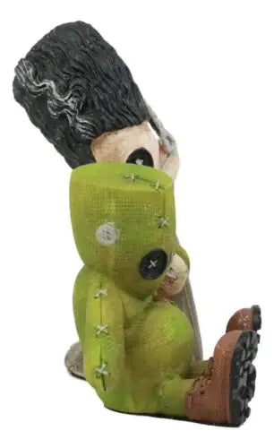 Pinheads Voodoo Style Button Eyes Mad Stitch Love Universal Frankenstein and Bride Monster Mini Resin Statue