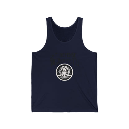 In My Defense The Moon Was Full Dancing Skeleton Unisex Jersey Tank Top