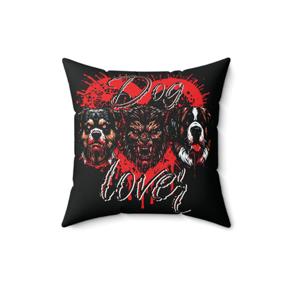 Dog Lover Bloody Hounds Of Hell Werewolf Horror Spun Polyester Square Throw Pillow Bedroom Living Room