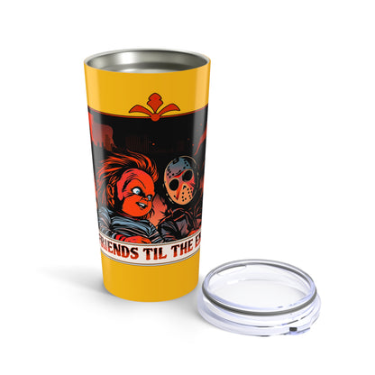 Horror Movie Friends 20oz Stainless Steel Tumbler Chucky & Jason 'Friends 'Til the End'