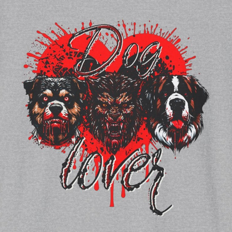 Dog Lover Hounds Of Hell Bloody heart Horror Fun Unisex Softstyle T-Shirt Animal Dark Humor Shirt