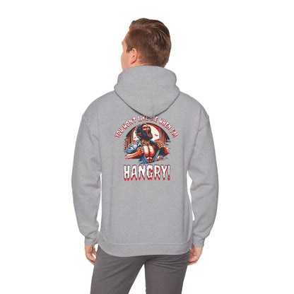 You Wont Like Me When I'm Hangry Hoodie - Werewolf Design
