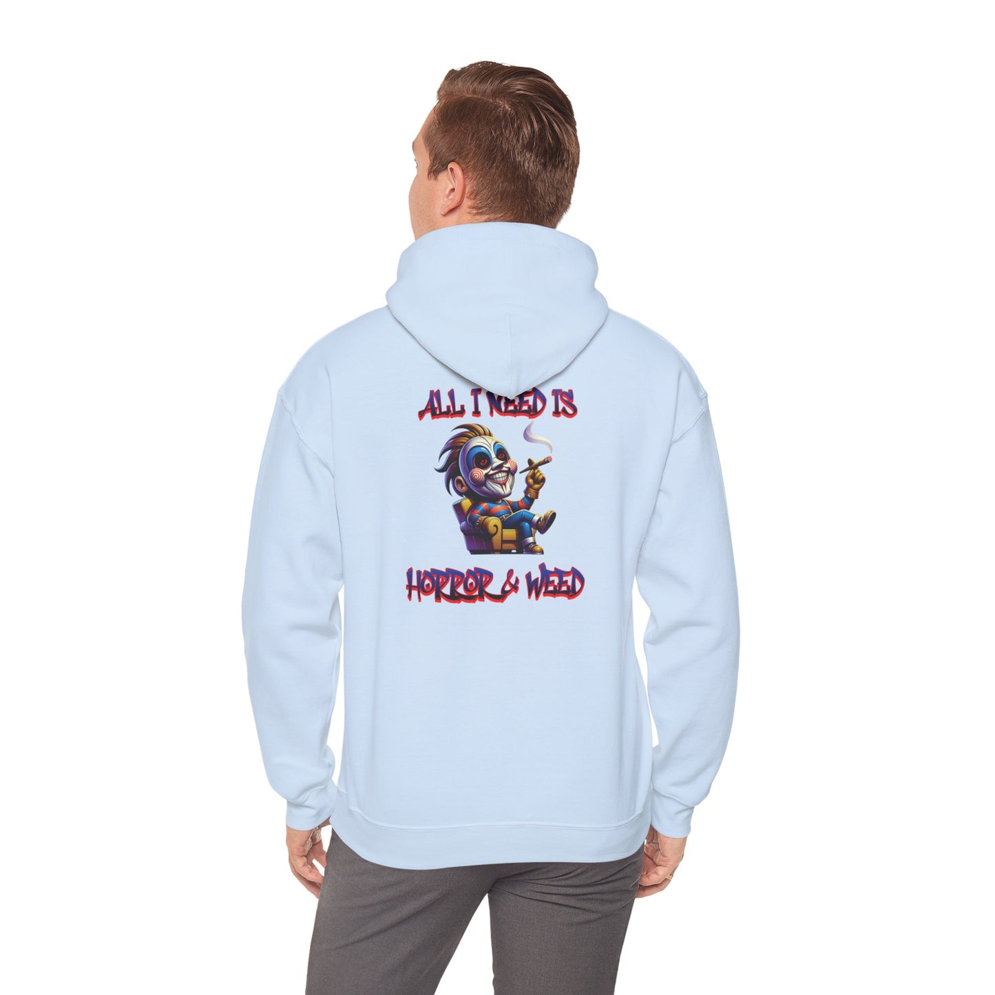 All I need is Horror & W**d Unisex Heavy Blend™ Hooded Sweatshirt