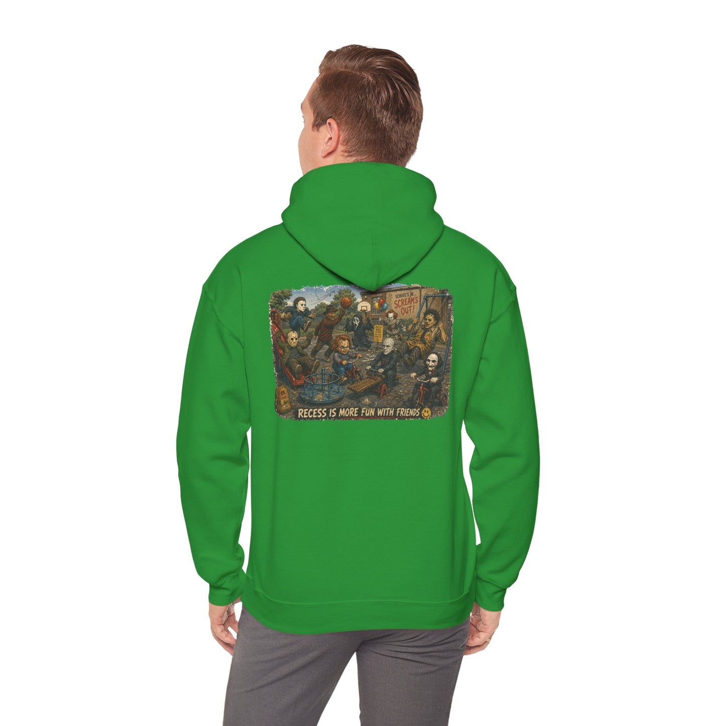 Horror Icons Illustration “Recess Is More Fun With Friends” - Hoodie