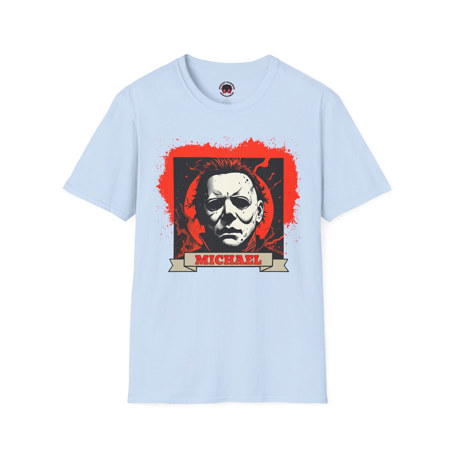 Vintage Horror Mask Portrait "Michael" Graphic T-Shirt