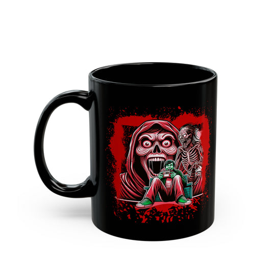 Horror Movie Addict Black Coffee Tea Mug Cup (11oz, 15oz)