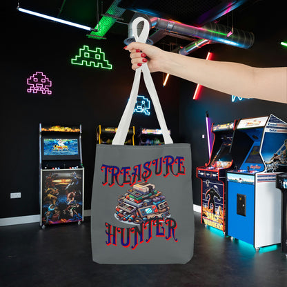 Treasure Hunter Retro Video Gamer Tote Bag (AOP) Collectors Vintage Games and Gaming