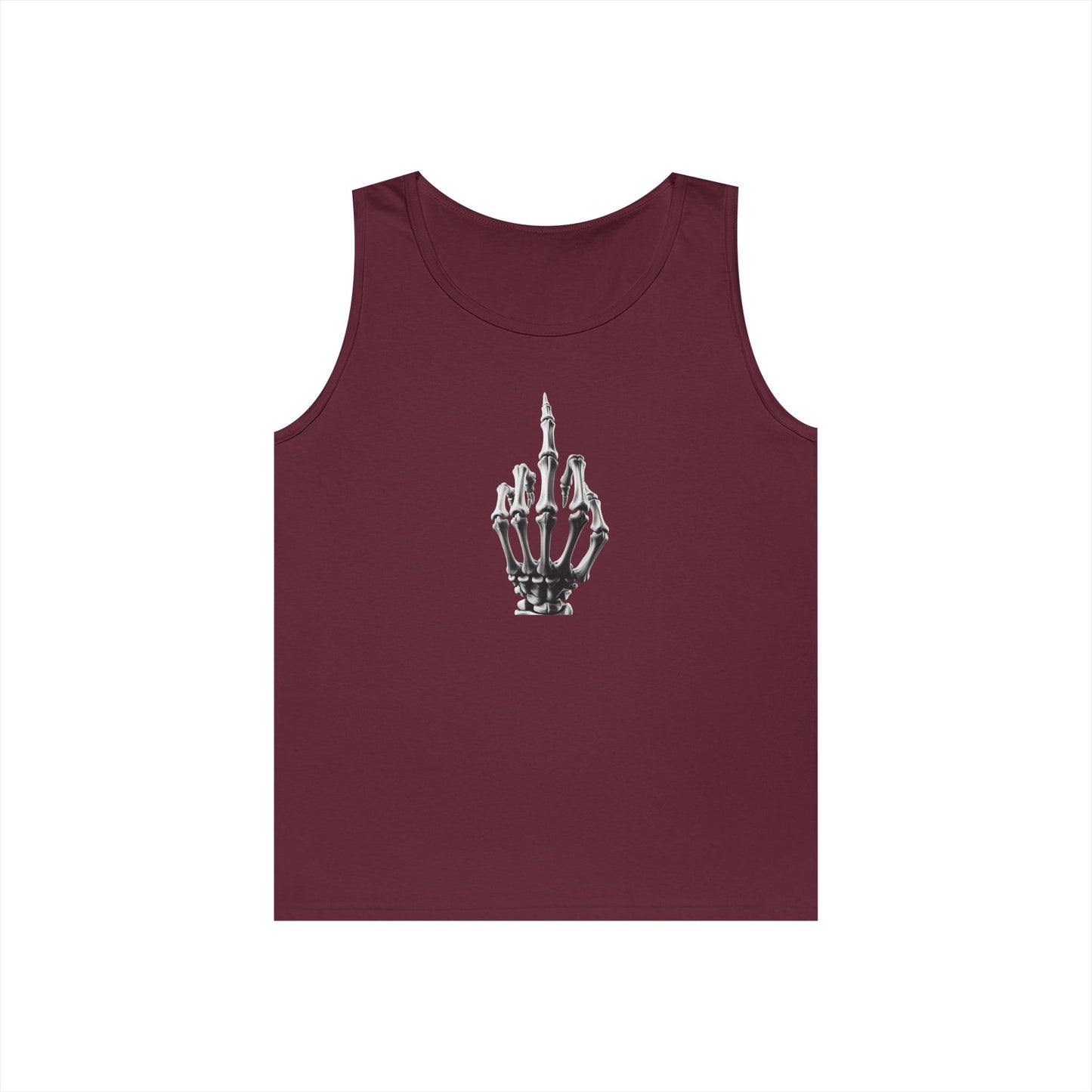 Skeleton Hand Middle Finger Tank Top – Edgy Skull Finger