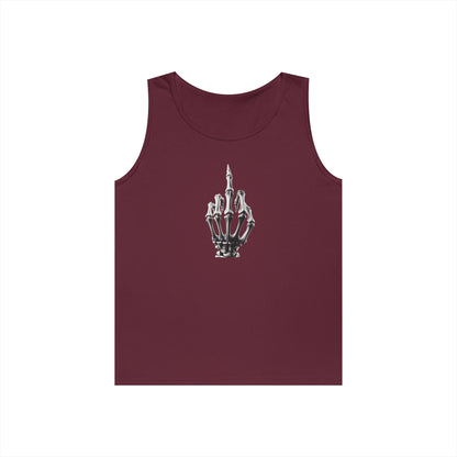 Skeleton Hand Middle Finger Tank Top – Edgy Skull Finger