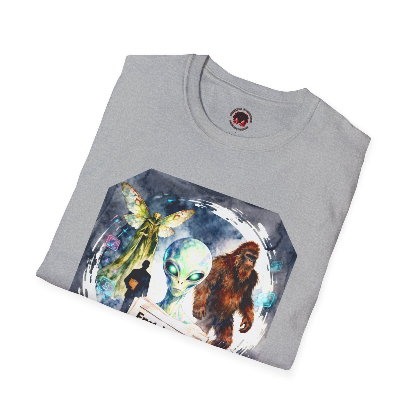 Alien Files Graphic T-Shirt — UFO, Bigfoot & Cryptid Art Tee