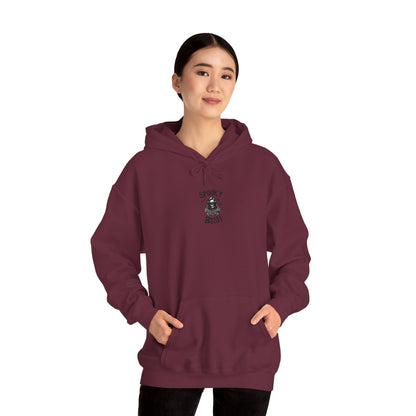 Spooky Bish Hoodie — Skeleton Finger and Sunglasses Design